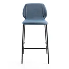 Scaun de sufragerie cu design modern și elegant din material textil cu chenar - Scarat Viadurini