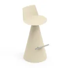 Scaun pentru Sufragerie Din Polietilena cu Suport pentru Picior - Elipse Viadurini