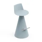 Scaun pentru Sufragerie Din Polietilena cu Suport pentru Picior - Elipse Viadurini