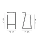 Scaun Outdoor Design din Aluminiu de Inalta Calitate, 3 bucati - Filomena Viadurini