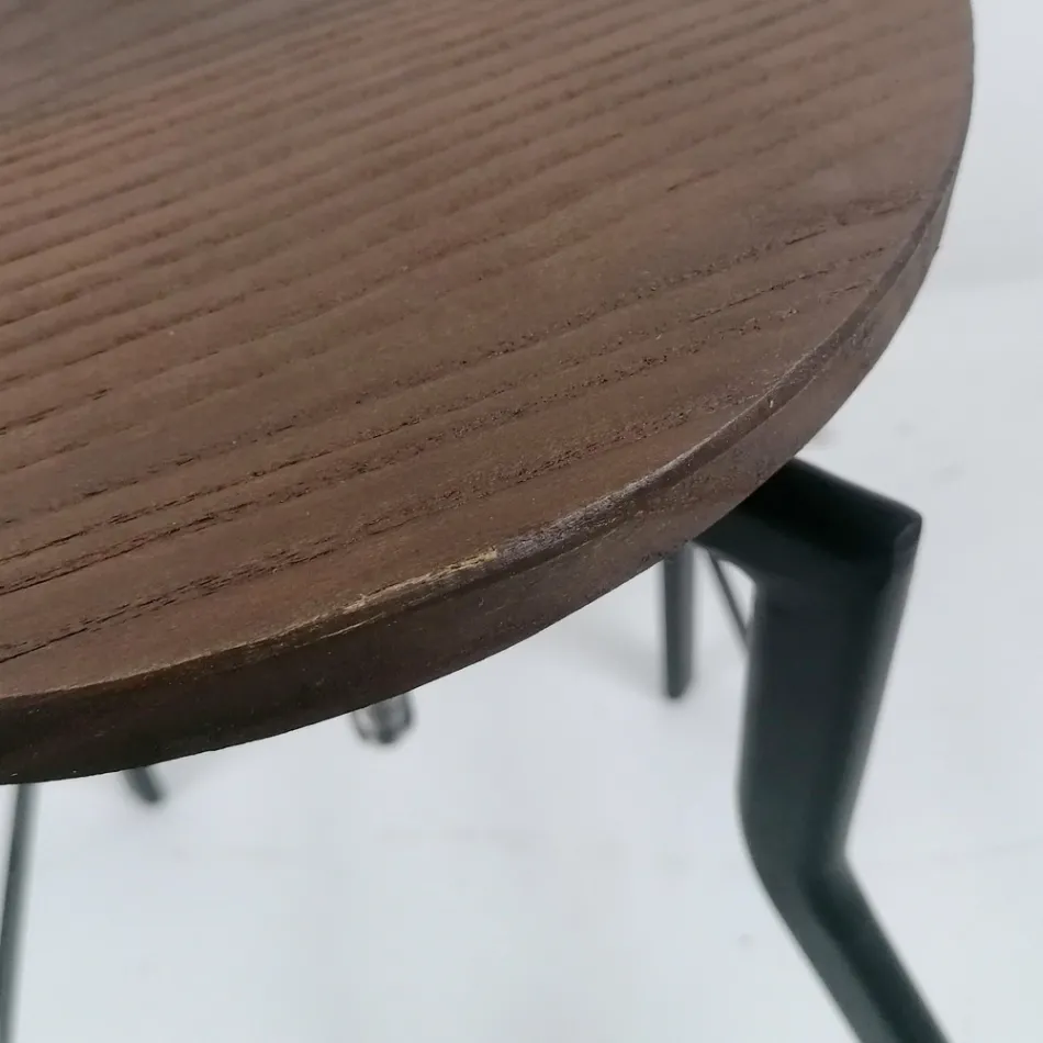 Scaun de design modern din metal și lemn, reglabil Livorno1 Viadurini