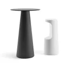 Scaun de design inalt din polietilena mata pentru exterior Made in Italy - Forlina Viadurini