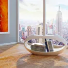 Scaun de proiectare cu bibliotecă integrată Ellix realizată în Italia Viadurini