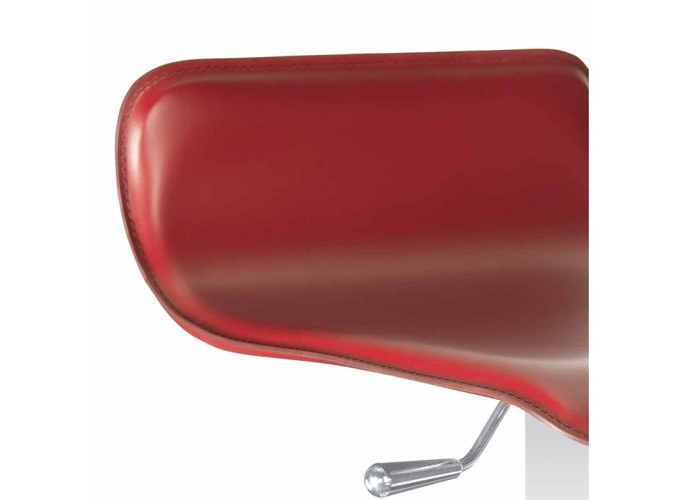 Scaun de design cu scaun reglabil și bază Inigo din crom Viadurini
