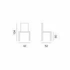 Scaun de design din piele ecologică pentru bucătărie sau sufragerie H 80 cm - Celine Viadurini