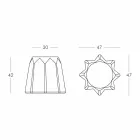 Scaun în formă de Pandoro în formă de design modern de la Slide - Pandoro Viadurini