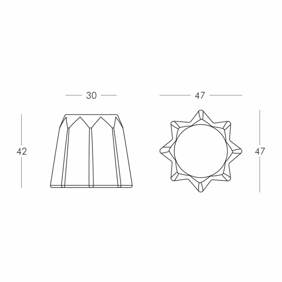 Scaun în formă de Pandoro în formă de design modern de la Slide - Pandoro Viadurini