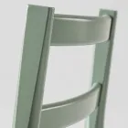 Scaun de lux din fag masiv cu scaun din material fabricat in Italia - Nora Viadurini