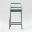 Scaun de lux din fag masiv cu scaun din material fabricat in Italia - Nora Viadurini