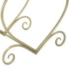 Scaun scăzut din fier de aur cu scaun acoperit cu țesătură - Dimentico Viadurini