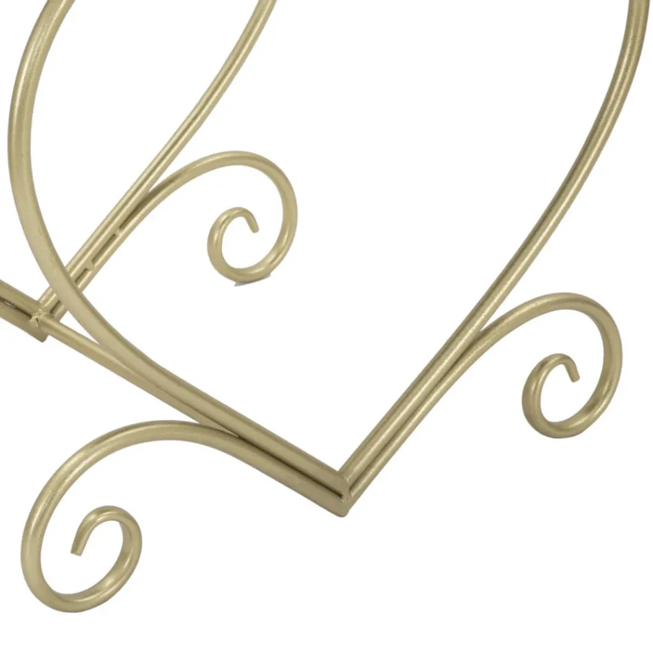 Scaun scăzut din fier de aur cu scaun acoperit cu țesătură - Dimentico Viadurini