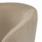 Taburet fix cu scaun din catifea si baza din otel Made in Italy - Alassio Viadurini