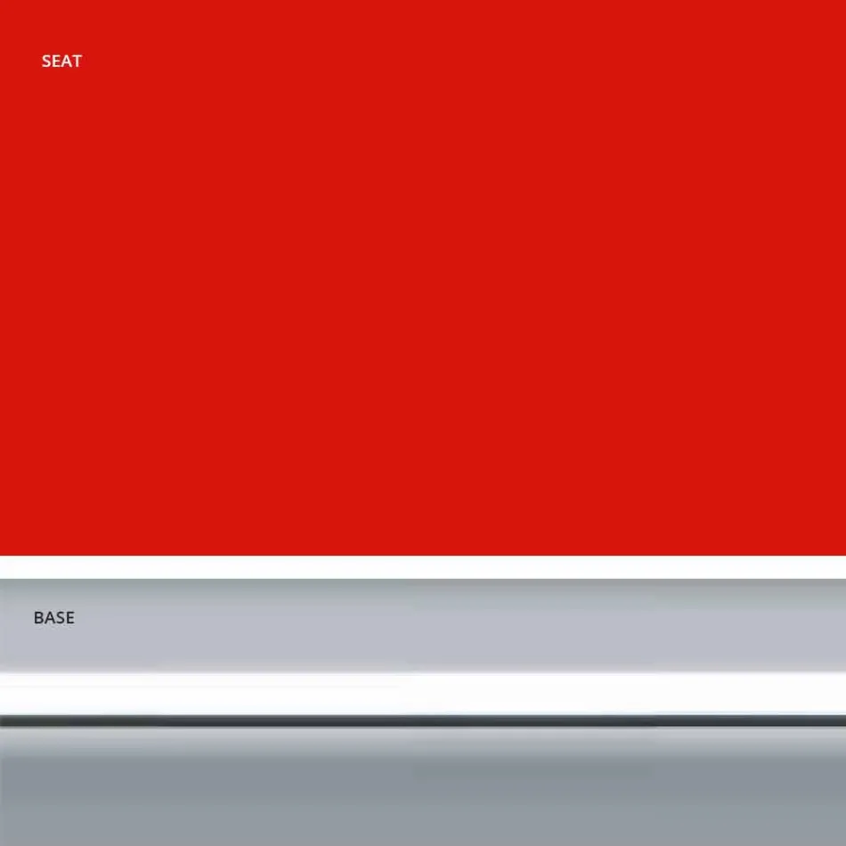 Scaun fix din piele ecologică, design modern H 65 cm- Alina Viadurini