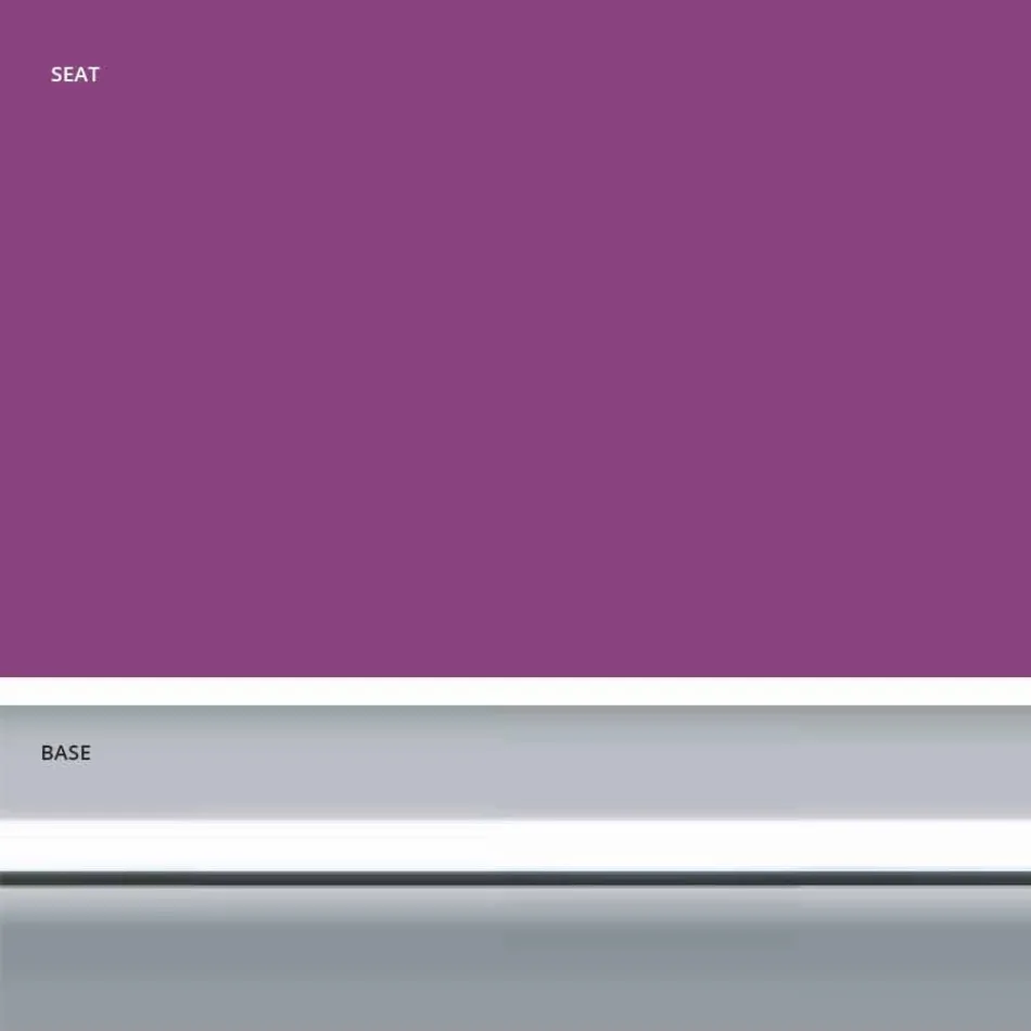 Scaun fix din piele ecologică, design modern H 65 cm- Alina Viadurini