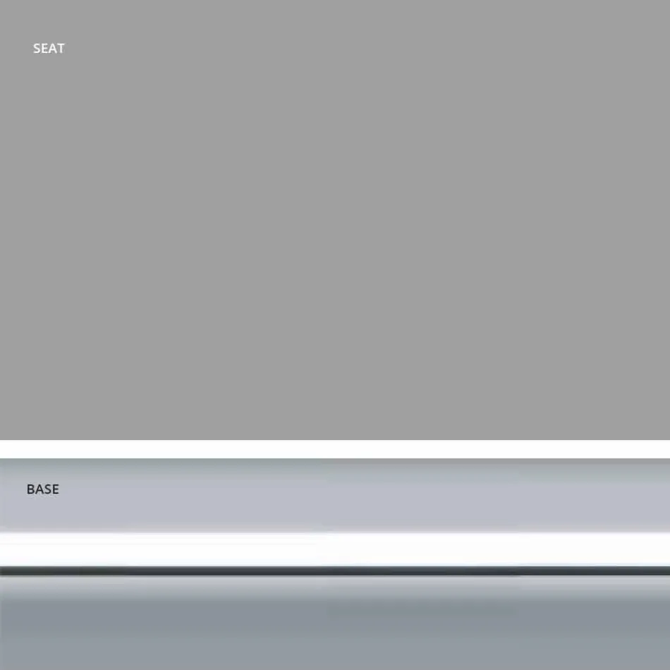 Scaun fix din piele ecologică, design modern H 65 cm- Alina Viadurini