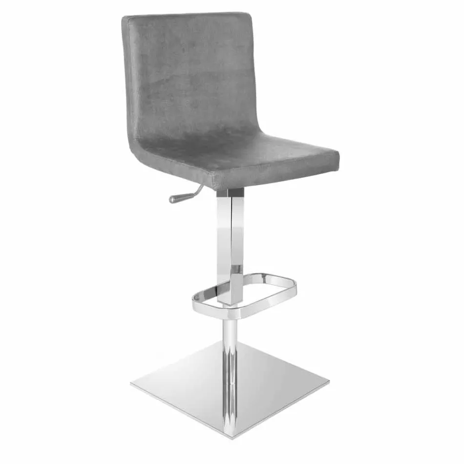 Scaun pivotant cu spătar de design modern Gord, H 113 cm Viadurini