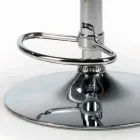 Taburet pivotant cu scaun din catifea si baza din otel Made in Italy - Adria Viadurini
