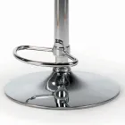 Scaun pivotant și reglabil pe înălțime din catifea și oțel - Alassio Viadurini