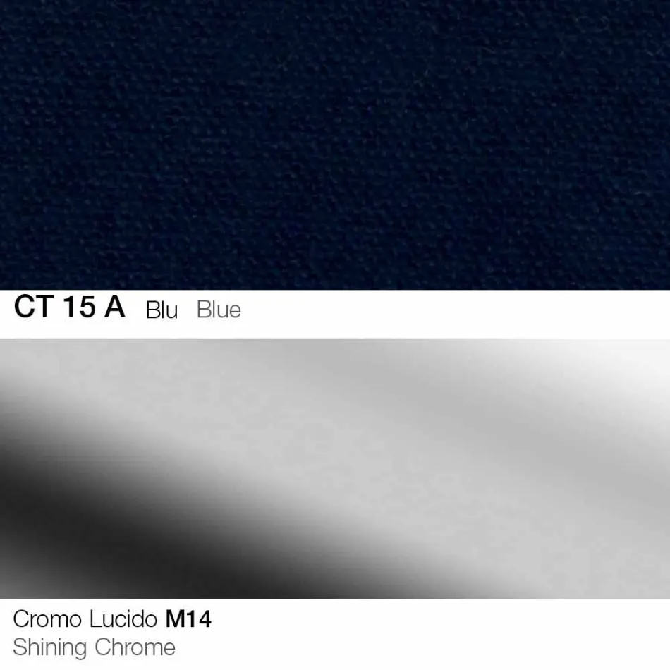 Scaun pivotant din țesătură și oțel cu lift pe gaz Fabricat în Italia - Marchesi Viadurini