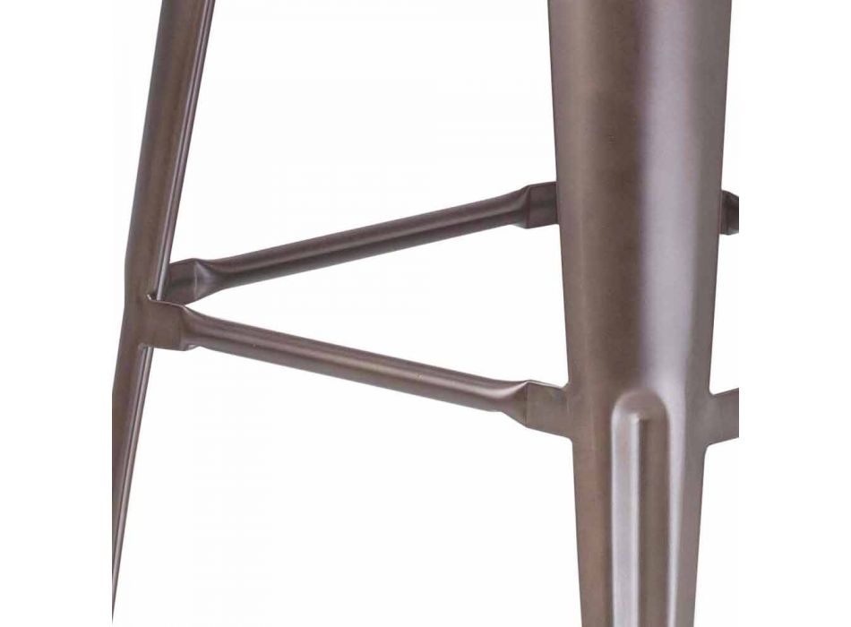 Scaun H 74 cm în metal, design industrial - Giuditta Viadurini
