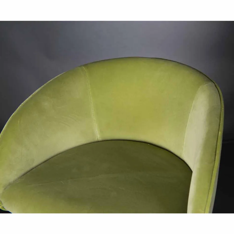 Scaun tapițat și tapițat cu structură metalică Made in Italy - Anvers Viadurini