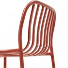 Taburet metalic stivuibil pentru exterior Fabricat in Italia 2 piese - Simply Viadurini