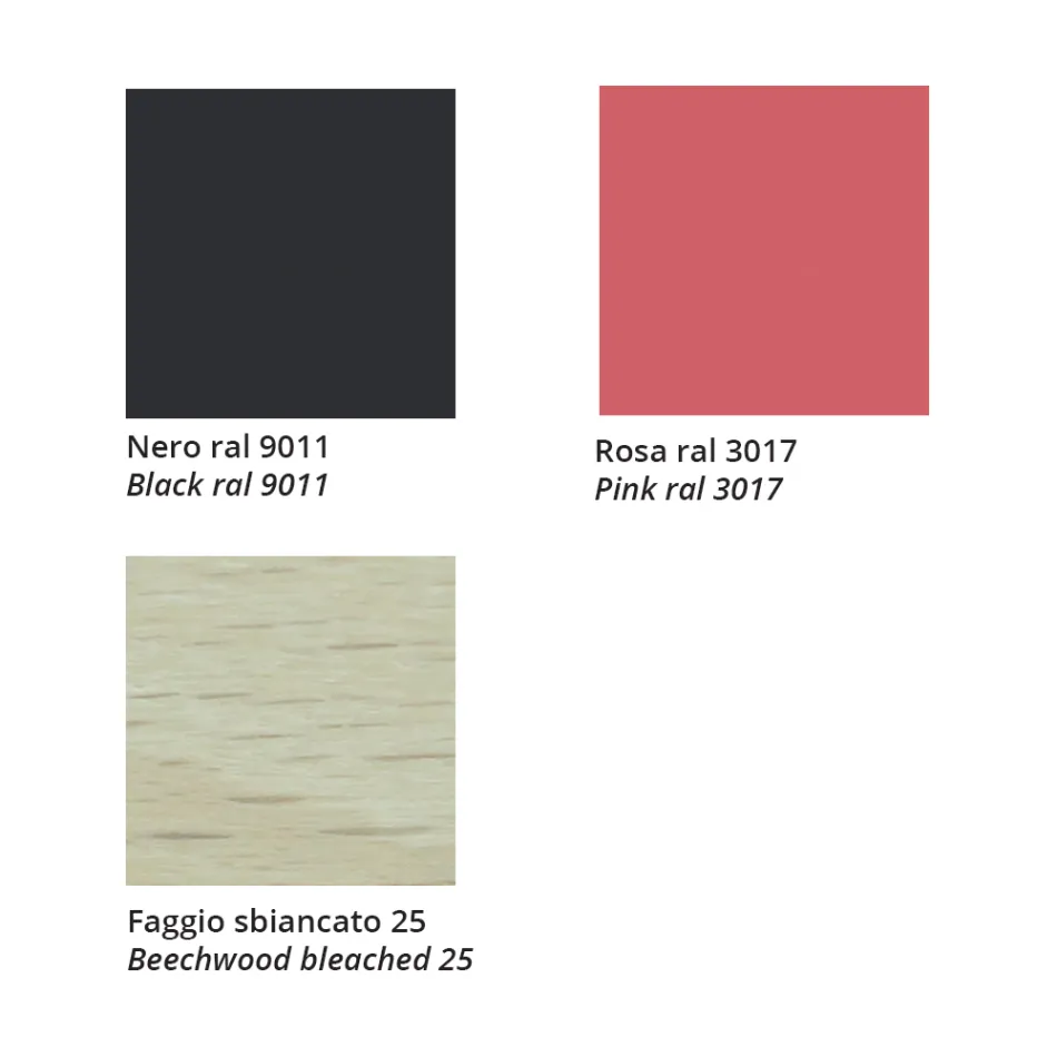 Scaun din fag masiv cu scaun din material fabricat in Italia - Regensburg Viadurini