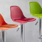 Scaun din polipropilenă, design modern și ridicabil - roz Viadurini