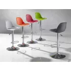 Scaun din polipropilenă, design modern și ridicabil - roz Viadurini