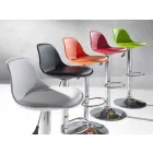 Scaun din polipropilenă, design modern și ridicabil - roz Viadurini