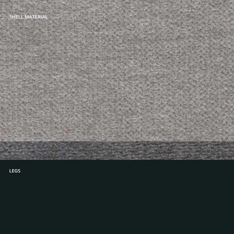 Scaun din țesătură și metal antracit Design Made in Italy - Marianet Viadurini