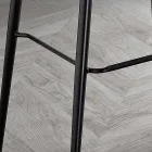 Scaun din țesătură Fibră Efect Piele și Metal Made in Italy - Gohan Viadurini