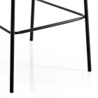 Scaun de bucătărie modern din catifea matlasată colorată de designer - Scarat Viadurini