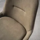 Scaun modern H 80 cm, scaun din piele ecologică Nabuk - Ines Viadurini