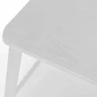 Scaun modern din metal cu scaun și spătar din lemn, 2 bucăți - Habibi Viadurini