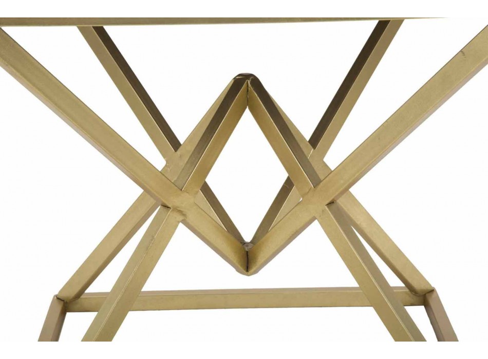 Scaun pătrat de design modern din fier și țesături - jeleu Viadurini
