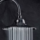 Cap de duș clasic din oțel cu braț de duș din alamă Fabricat în Italia - Jeko Viadurini