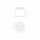 Tavă de duș cu design de tavan în Luxolid din Italia, Ruda Viadurini