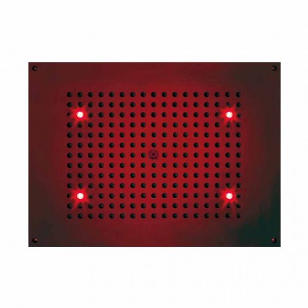 duș suspendat Bossini dreptunghiular cu un jet de cromoterapie Viadurini