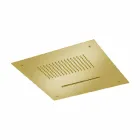 Cap de duș din tavan din oțel cu jet dublu Fabricat în Italia - Quinto Viadurini