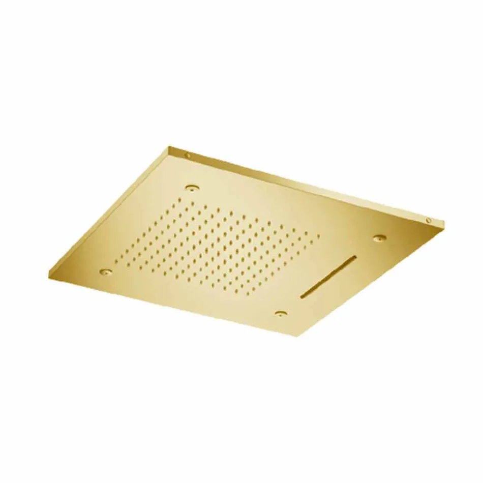 Cap de duș din tavan din oțel inoxidabil cu 3 jeturi Made in Italy - Frido Viadurini