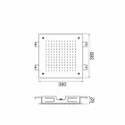 Cap de duș din oțel inoxidabil cu un singur jet Fabricat în Italia - Cauro Viadurini