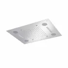 Cap de duș din oțel cu cromoterapie și Bluetooth Fabricat în Italia - Elbo Viadurini