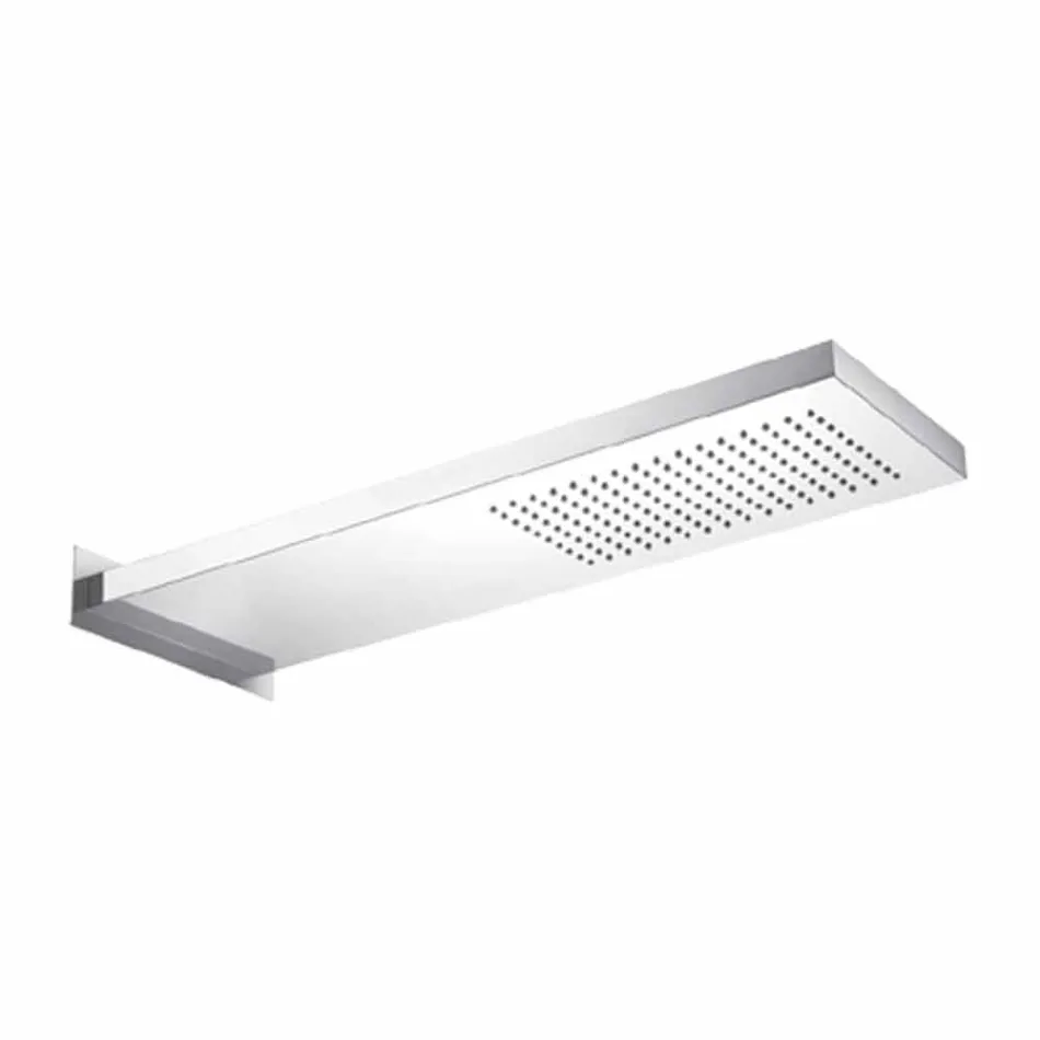 Cap de duș din oțel cu jet de ploaie Fabricat în Italia - Nairobi Viadurini