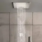 Cap de duș din oțel inoxidabil cu cromoterapie Made in Italy - Solver Viadurini