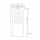 Cap de duș din oțel inoxidabil cu jet de ploaie Made in Italy - Fiordo Viadurini