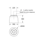 Cap de duș Luxolid Solid Surface Fabricat în Italia - Lallio Viadurini
