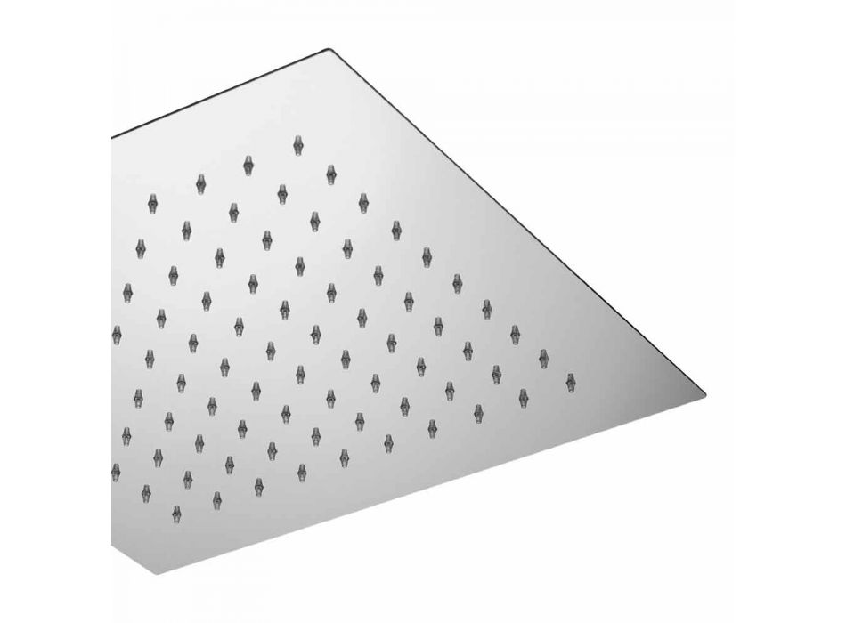 Cap de duș cu tavan pătrat din oțel Fabricat în Italia - Amidon Viadurini