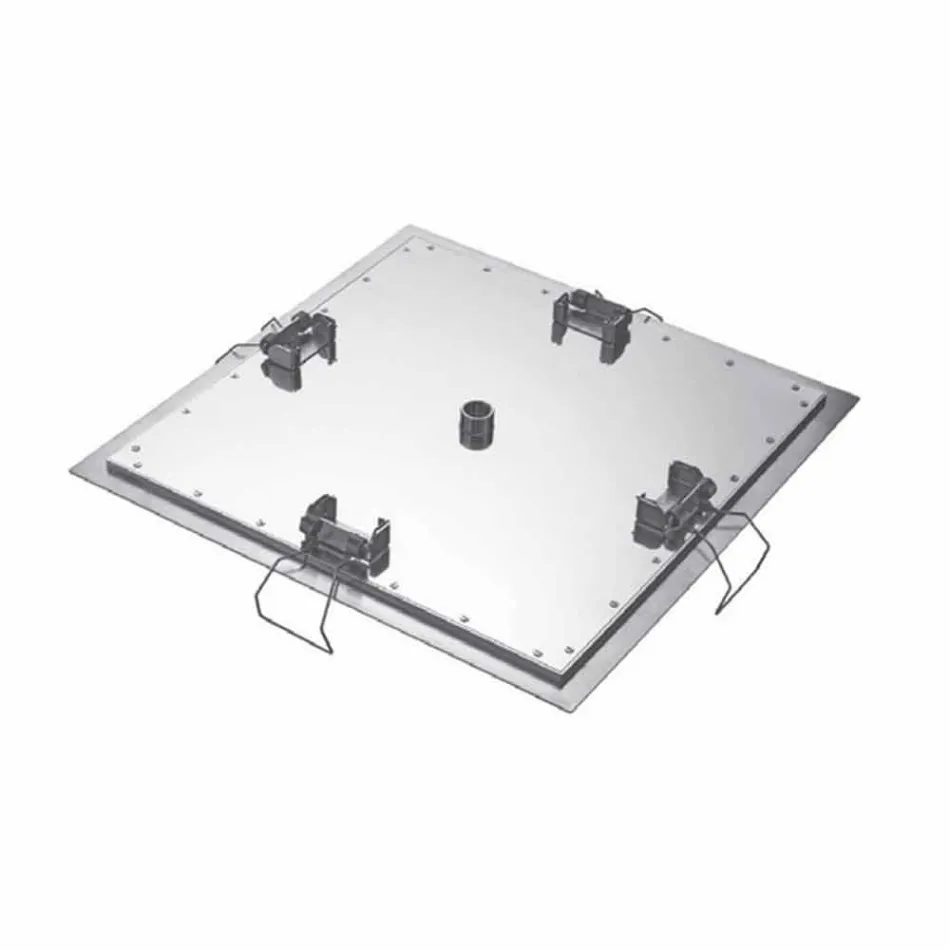 Cap de duș cu tavan pătrat din oțel Fabricat în Italia - Amidon Viadurini