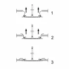 Cap de duș cu tavan pătrat din oțel Fabricat în Italia - Amidon Viadurini